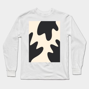 Abstract monochrome shapes 4 Long Sleeve T-Shirt